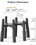 Adjustable Elevated Pet Bowl Stand - Stable Anti-Slip