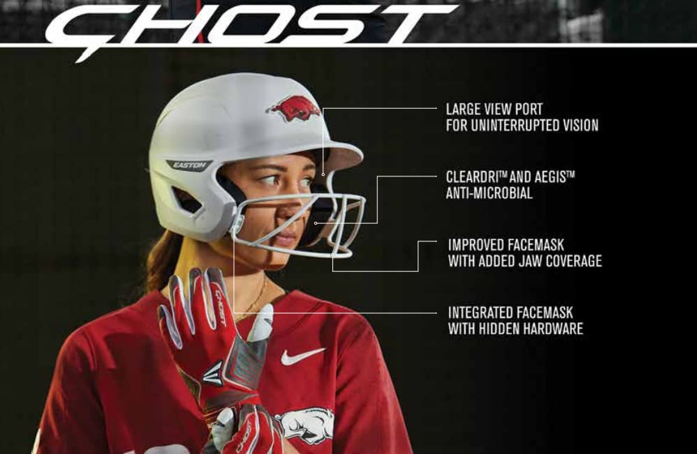 EASTON GHOST Helmet, Matte White, Medium/Large