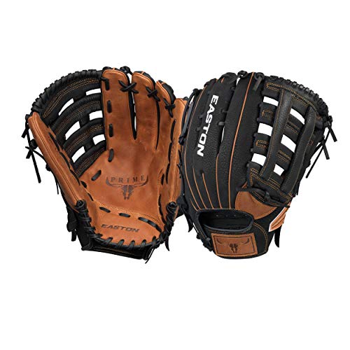 Easton Prime Slowpitch Softball Glove, 14"" RHT, Softball Deep Pocket Design, Dual Bar H Web, PSP14, Multicolor, Medium