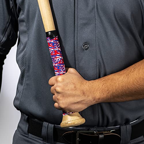 Champro Extreme Tack Bat Grip Tape - Camo Red, White, Blue