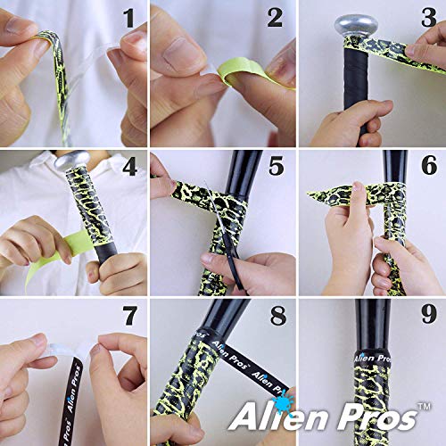 ALIEN PROS Baseball Bat Grip Tape - 1.1 mm Pre-cut
