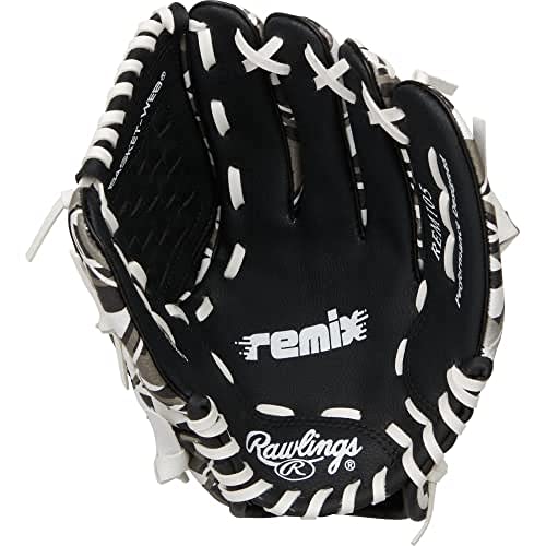 Rawlings Remix T-Ball & Youth Baseball Glove | 9" | Black