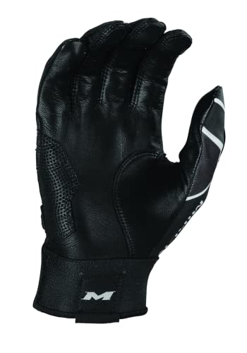 Miken | PRO Slowpitch Softball Batting Gloves | Adult X-Large | Black