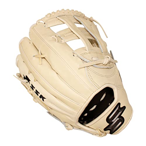 SSK ZSLOW Slowpitch Softball Glove – 12.5” - 13” - 13.5” - 14” – Right & Hand Left Hand Throw (Camel, 12.5" - Right Hand Throw)