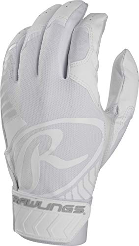 Rawlings 5150 Batting Gloves - Adult Large, White