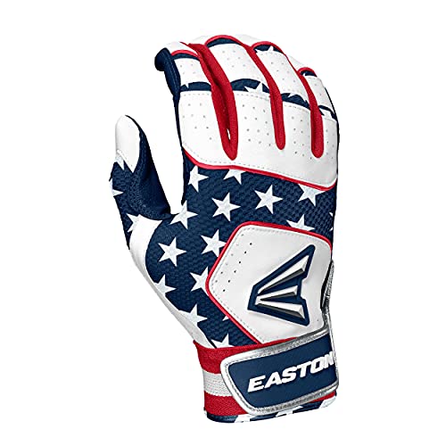 EASTON WALK-OFF NX Batting Gloves | Baseball/Softball | Adult Medium | Stars & Stripes