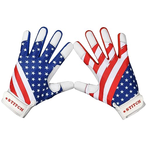 American Flag Baseball Batting Gloves for Youth