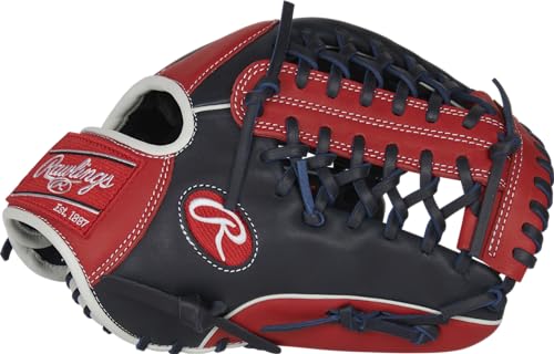 Rawlings Breakout Baseball Glove 12" - Trap-Eze Web | Red/Navy/White