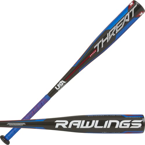 Rawlings 2022 Threat USA Baseball Bat, 28 inch, -3
