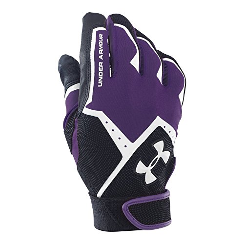 Under Armour Clean-Up VI Batting Gloves, Purple, XX-Large