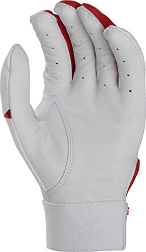 Rawlings 5150 Baseball Batting Gloves, Youth Medium, Scarlet