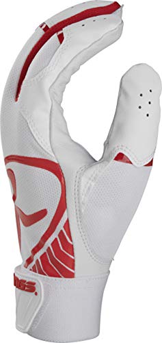 Rawlings 5150 Baseball Batting Gloves, Youth Medium, Scarlet