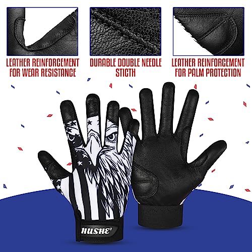 Black Eagle Baseball Batting Gloves for Youth & Adults