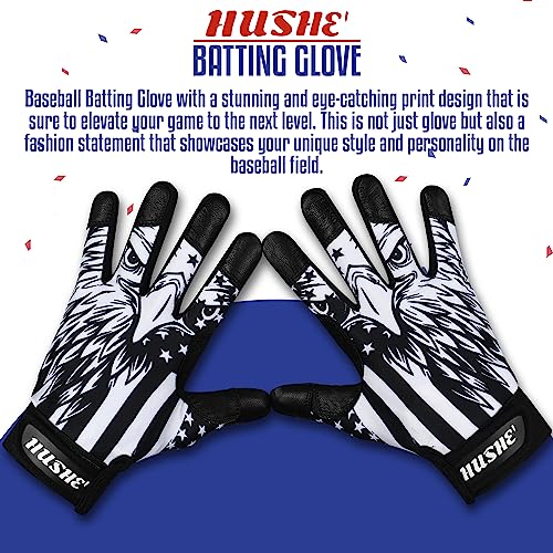 Black Eagle Baseball Batting Gloves for Youth & Adults