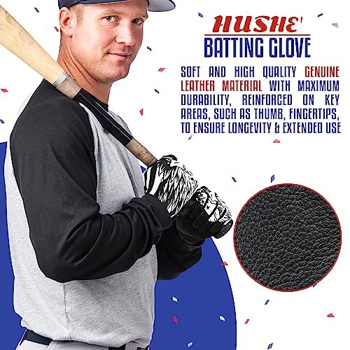 Black Eagle Baseball Batting Gloves for Youth & Adults