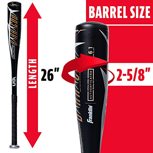 Franklin Sports Barracuda Metal Teeball Bat (USA Approved)