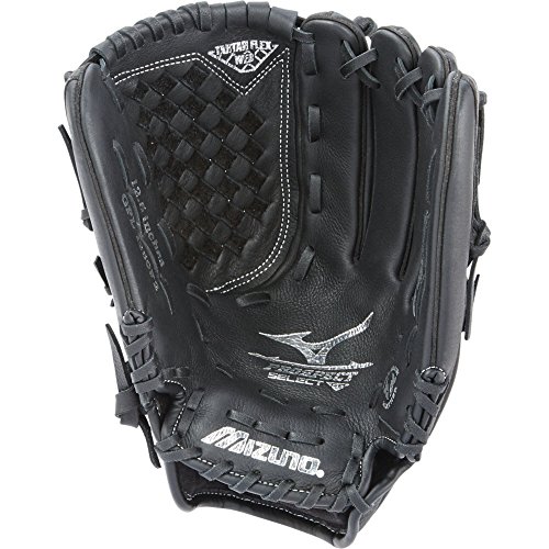 Mizuno Youth Prospect Fastpitch Softball GPL1250F2 Utility Gloves, Size 12.5, Black