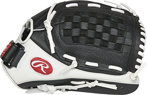 Rawlings Shutout Fastpitch Softball Glove, RSO125BW-0/3 12 1/2 BSK/FLCV