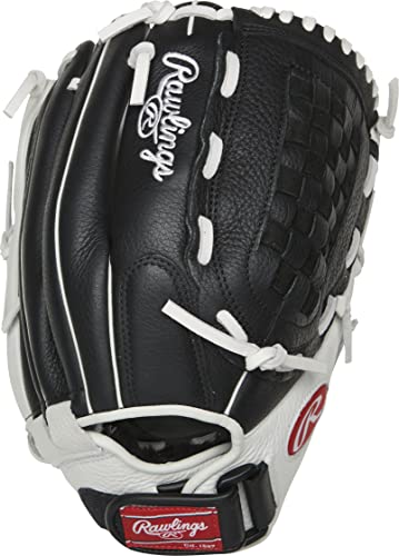 Rawlings Shutout Fastpitch Softball Glove, RSO125BW-0/3 12 1/2 BSK/FLCV