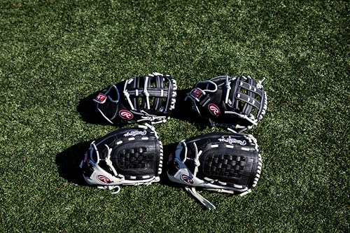 Rawlings Shutout Fastpitch Softball Glove, RSO125BW-0/3 12 1/2 BSK/FLCV