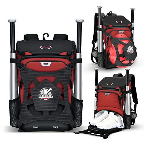 Adult and Youth Baseball Bag with Shoe Compartment