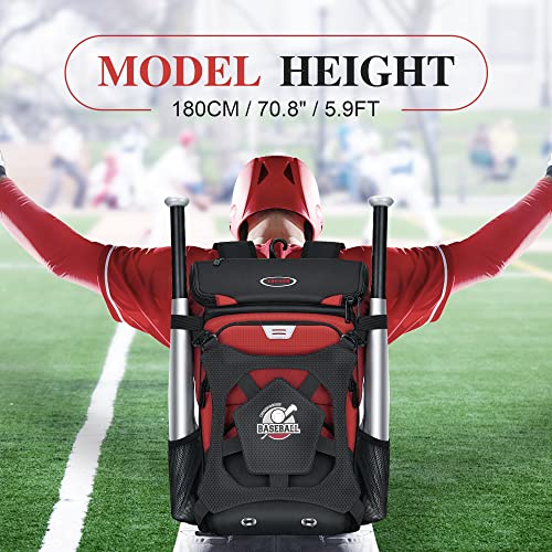 Adult and Youth Baseball Bag with Shoe Compartment