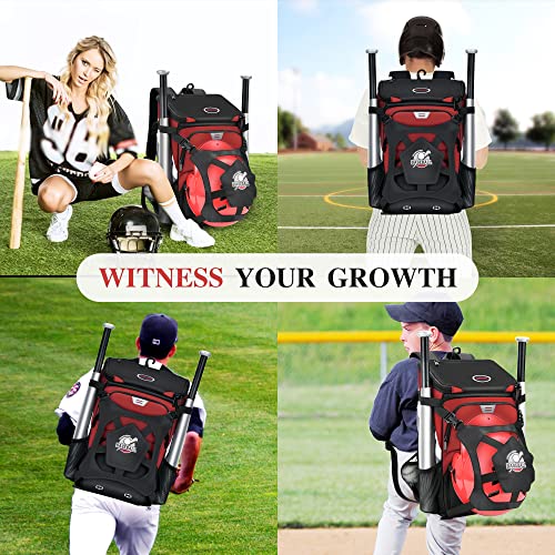 Adult and Youth Baseball Bag with Shoe Compartment