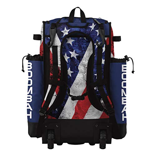 Boombah Superpack Hybrid Bat Bag - USA Baseball Royal/Red/White