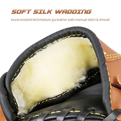 GROOFOO Baseball Glove and Ball Set, 9.5