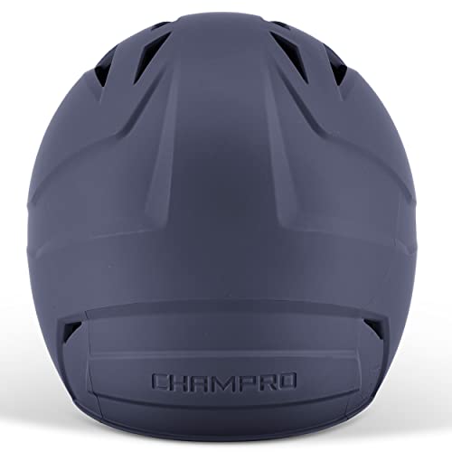 CHAMPRO HX Gamer Plus Baseball Batting Helmet - Navy