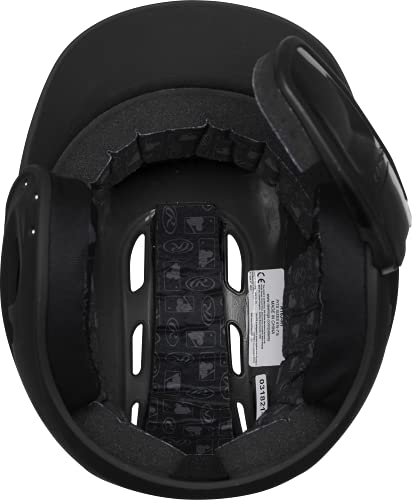 Rawlings R16 Reversible EXT Batting Helmet - Matte Black