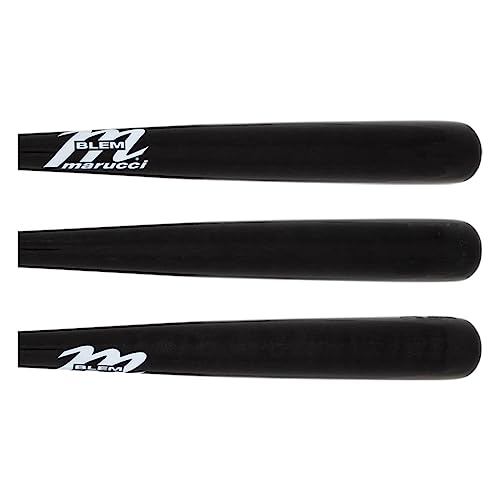 Marucci MCMBLEM Black Maple Wood Baseball Bat - Adult 32