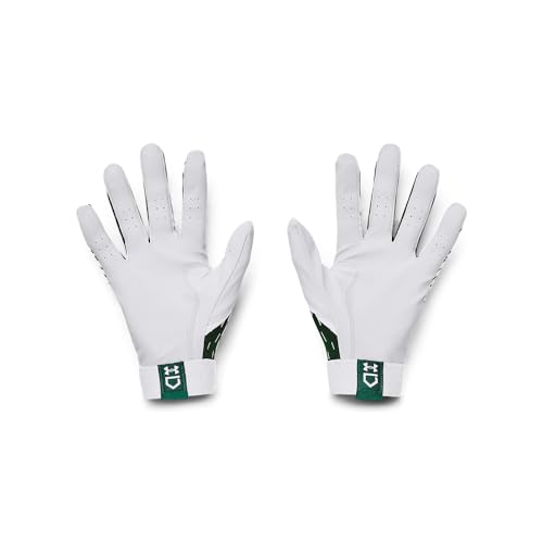 Under Armour Baseball Gloves - White/Forest Green (XX-Large)
