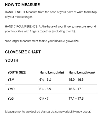 Under Armour Youth Clean Up Gloves, Black/White