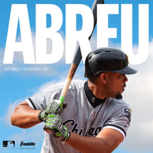 MLB Shok Sorb Batting Gloves - White - Adult M