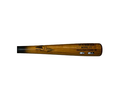 BamBooBat Hybrid Baseball Bat, 33"/31 oz, Black/Brown