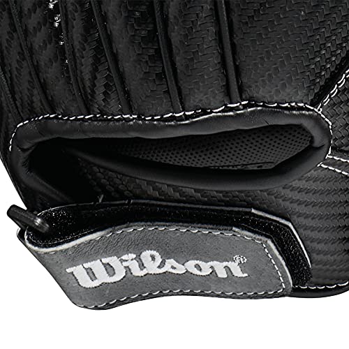 Wilson 2021 A360 SP13 13" Slowpitch Softball Glove - Left Hand Throw, Black/Grey