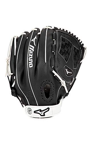 Mizuno GFN1251F4 Franchise Series Fastpitch Softball Glove 12.5", Right Hand Throw, BLACK