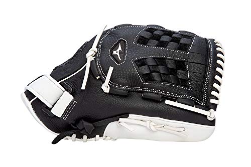 Mizuno GFN1251F4 Franchise Series Fastpitch Softball Glove 12.5", Right Hand Throw, BLACK