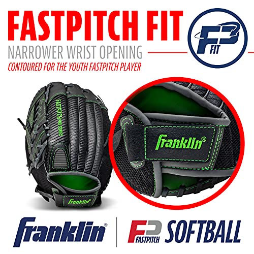 Franklin Fastpitch Softball Glove - Lime 12" Lefty