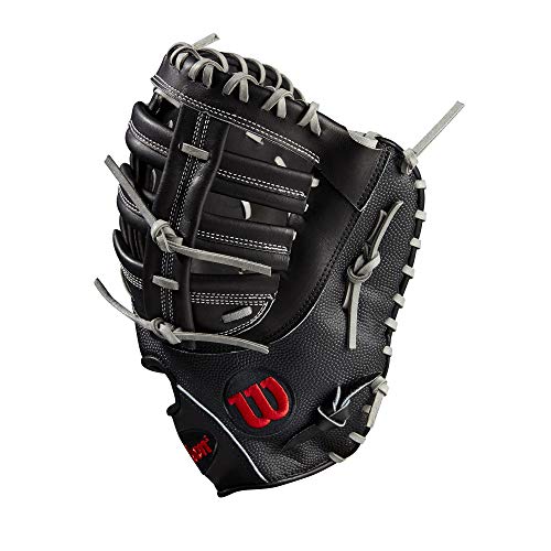 Wilson A2000 12.5" Baseball Glove, Black/Grey, Left-Throw
