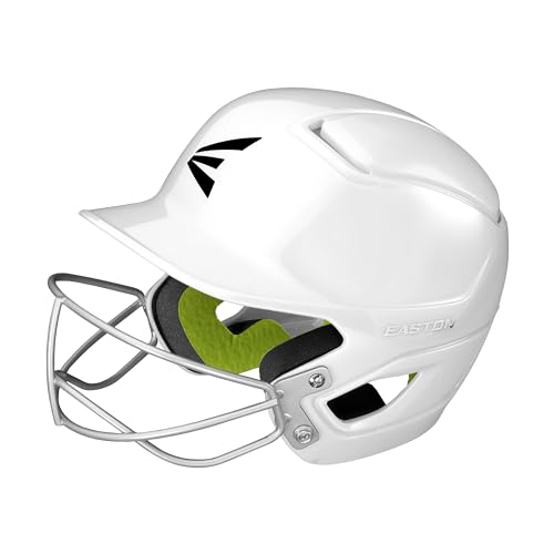 Easton CYCLONE Batting Helmet with Facemask - White