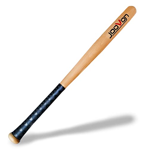 Joovon Wood Baseball Bat - Rubber Antiskid Sleeve