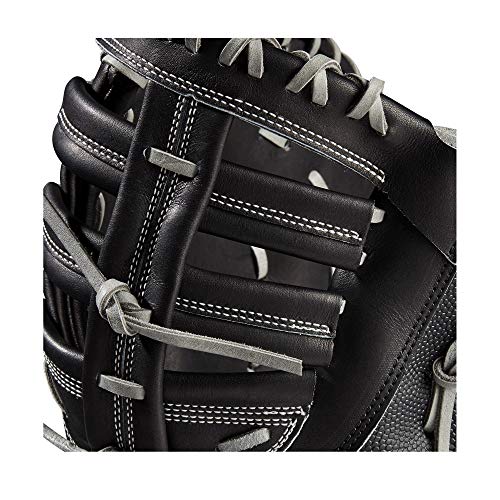 Wilson A2000 12.5" Baseball Glove, Black/Grey, Left-Throw