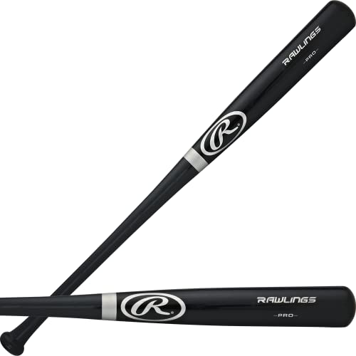 Rawlings Adirondack Wood Baseball Bat 34" Black