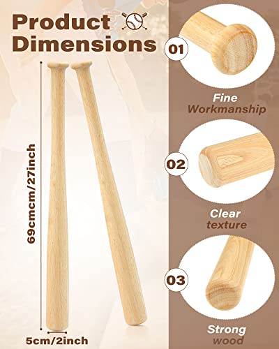 Wettarn Beech Wood Baseball Bat - Adult/Kids