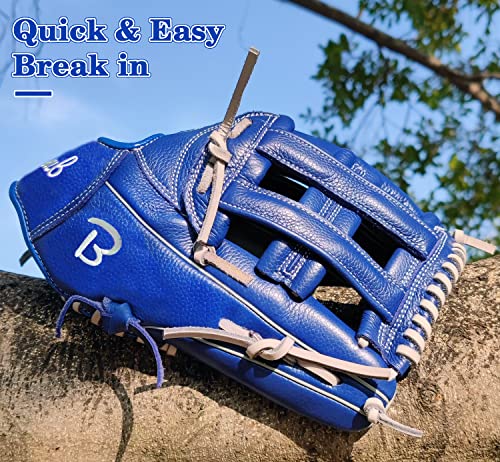 12" Baseball Softball Glove - Right Handed H Web