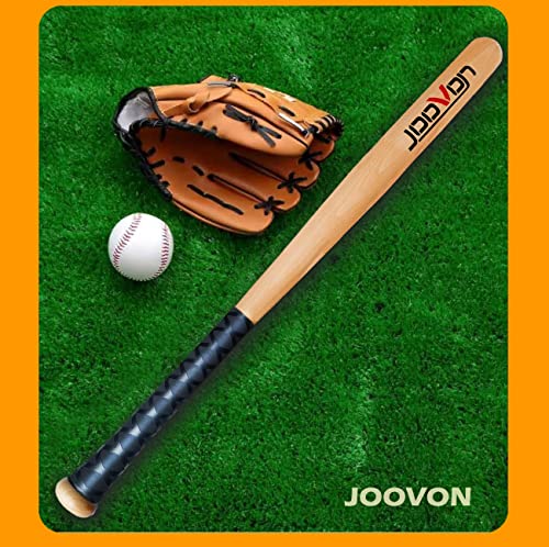 Joovon Wood Baseball Bat - Rubber Antiskid Sleeve
