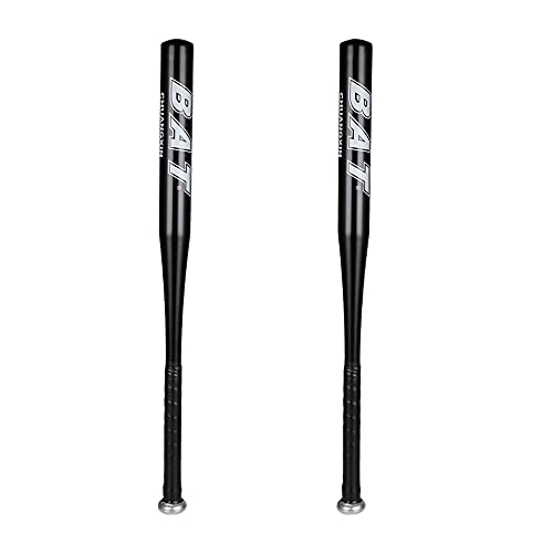 DeHasion 2 Packs 25" Aluminum Alloy Baseball Bat (Black)