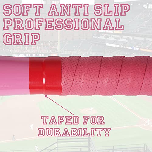 Pink Aluminum Baseball Bat - 28 Inch 35 Oz - Suitable for T-Ball, Self-Defense, Training - KOTIONOK